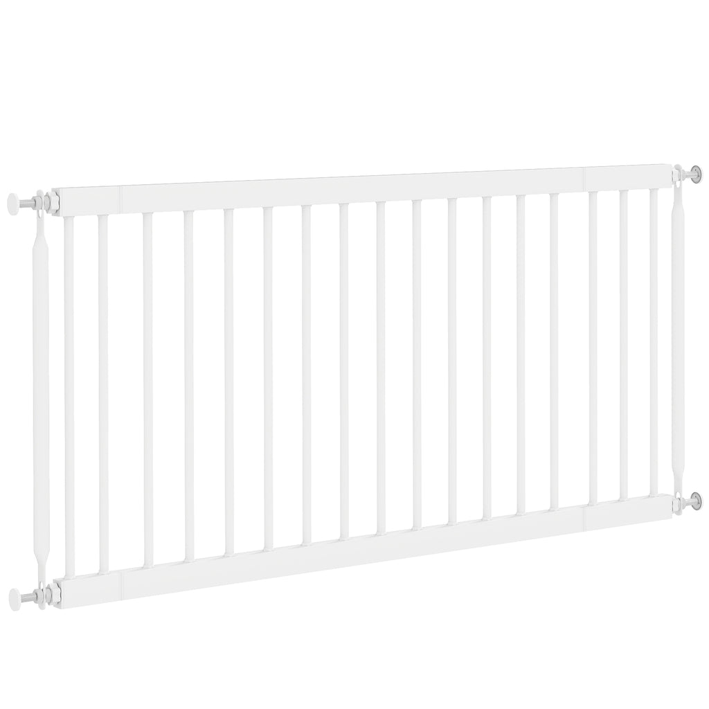 PawHut Barreira de Segurança Extensível para Cães Pequenos, 67-93,5 cm, Branco