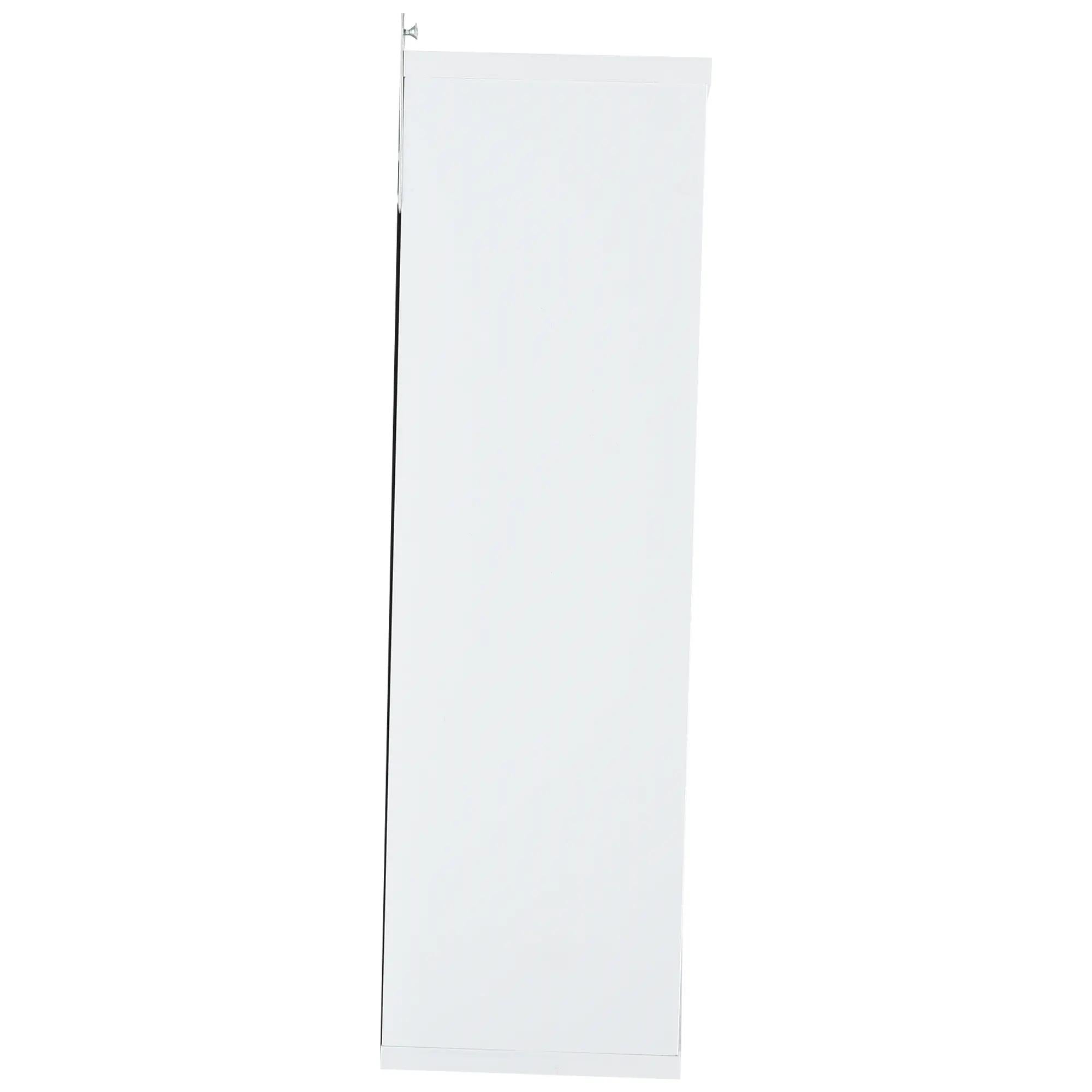 HOMCOM Armário de Espelho com Prateleiras, 60x15x49 cm, Branco e Carvalho