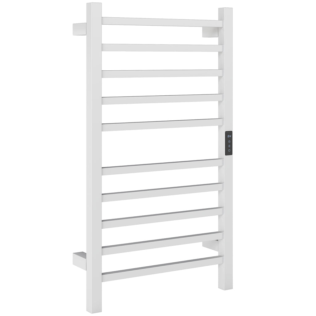 HOMCOM Toalheiro Elétrico de Parede 110W WIFI 10 Barras Branco