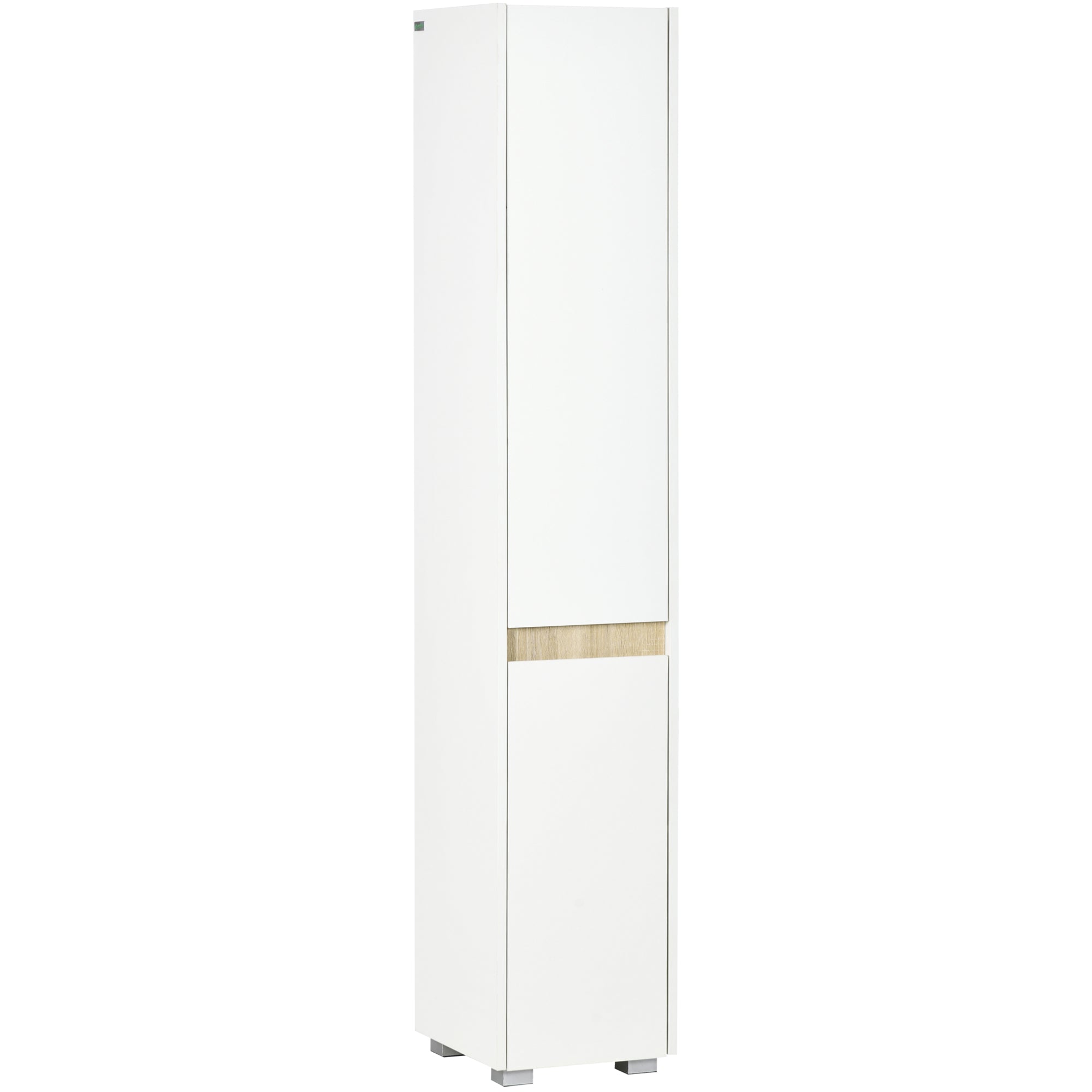 Kleankin Coluna de Casa de Banho 5 Níveis, 30x33x165cm Branco
