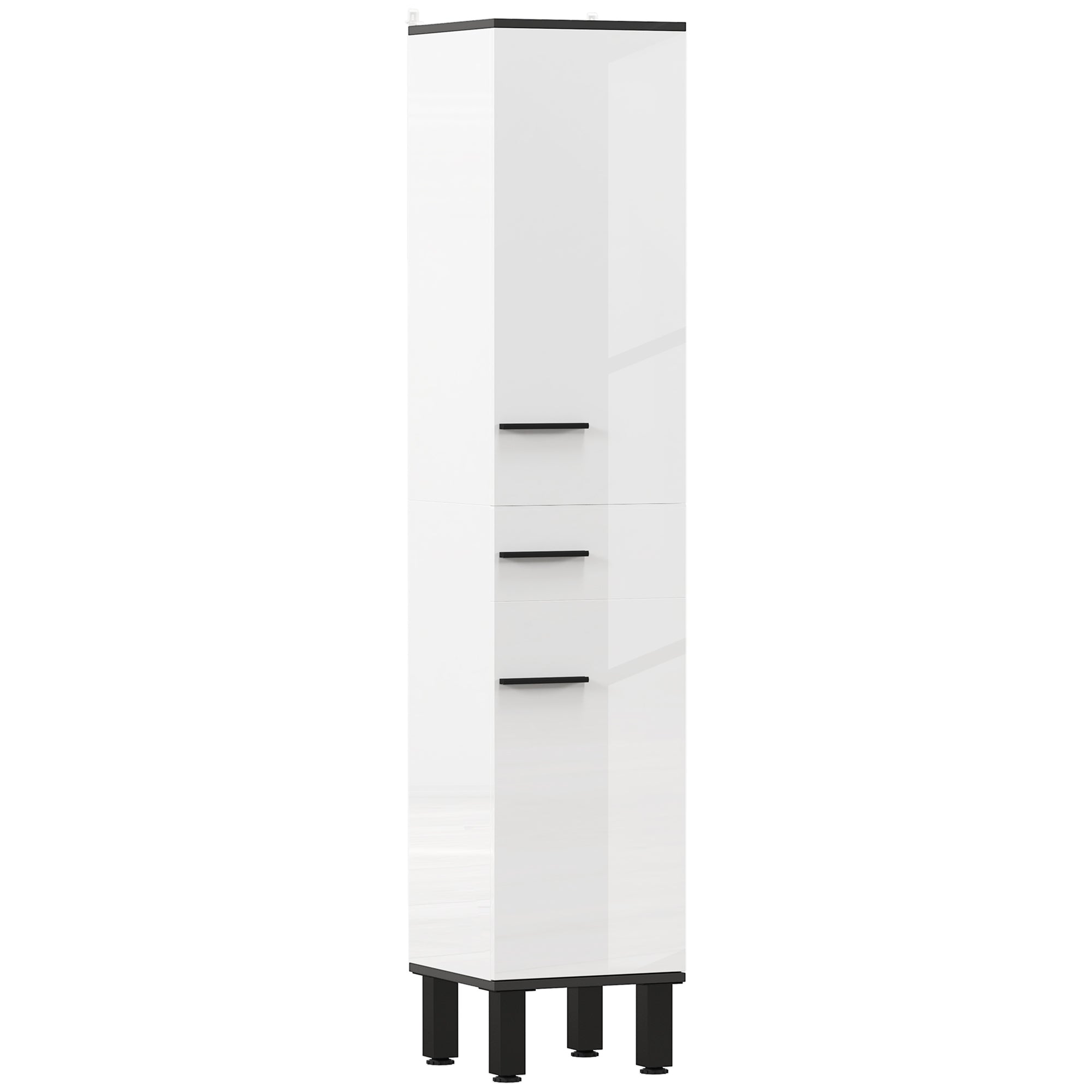 HOMCOM Coluna de Casa de Banho, Armário Alto com Gaveta