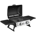 Outsunny Churrasqueira a Gás com 2 Queimadores, 101x48x41 cm Preto