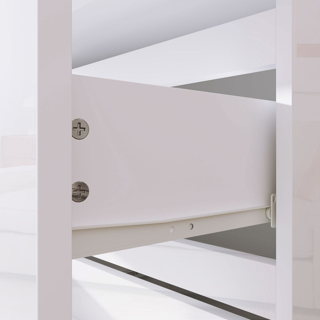 HOMCOM Cómoda 4 Gavetas de Madeira Moderna 55x33x80 cm