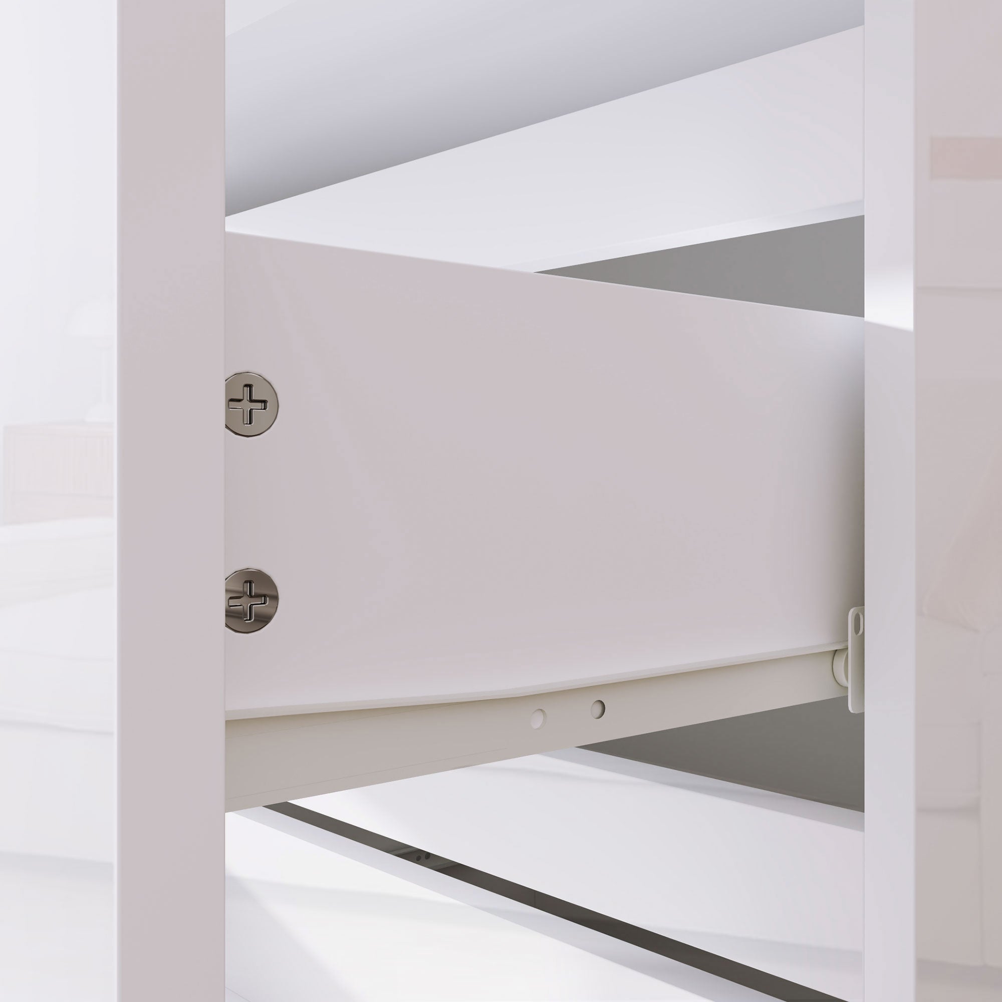 HOMCOM Cómoda 4 Gavetas de Madeira Moderna 55x33x80 cm