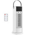 HOMCOM Ventoinha de Mesa com Névoa, Luz RGB e Controlo Remoto, Branco