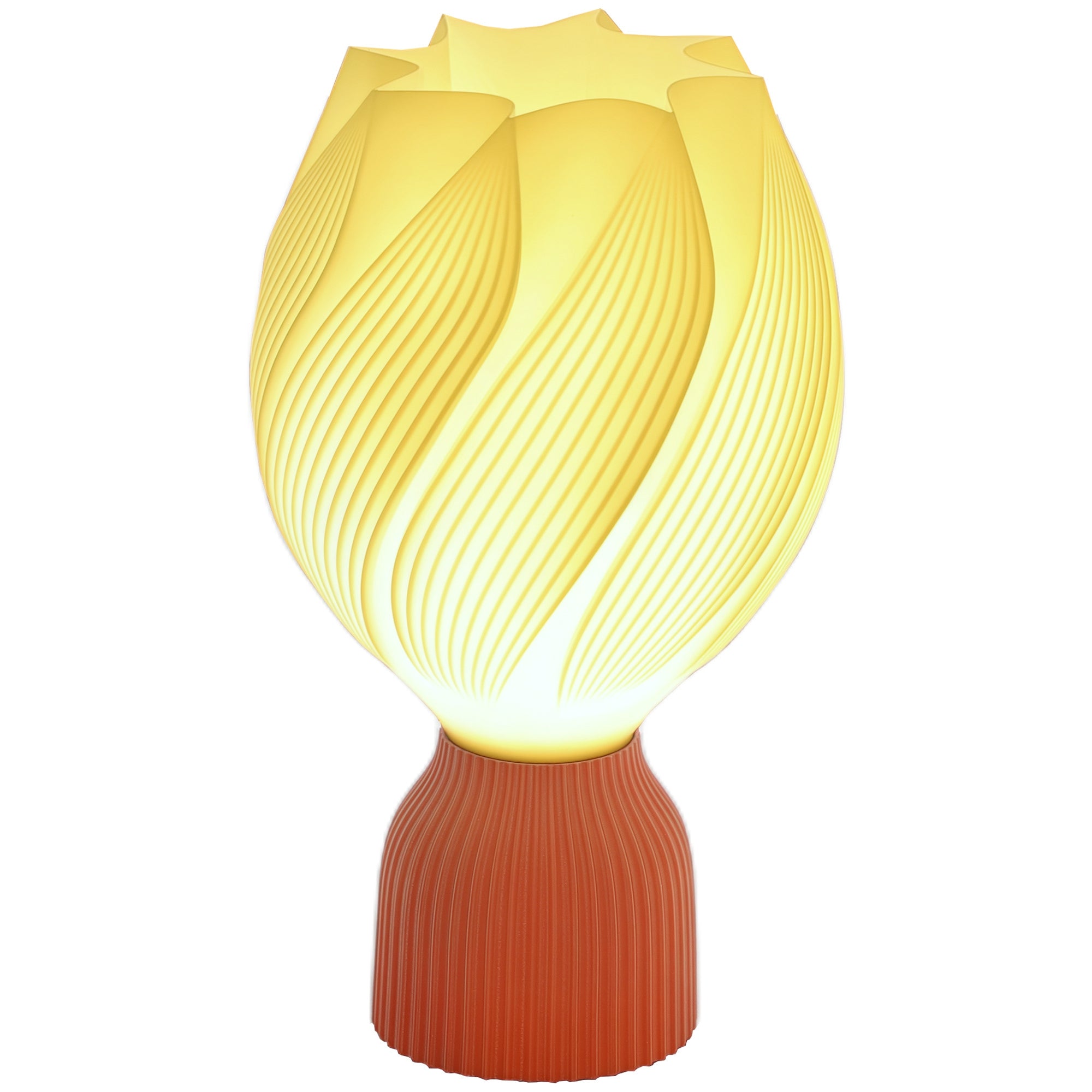 HOMCOM Candeeiro de Mesa 3D Pétalas Luz Quente Ø16,5x28 cm