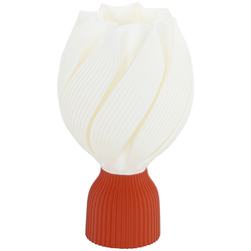 HOMCOM Candeeiro de Mesa 3D Pétalas Luz Quente Ø16,5x28 cm