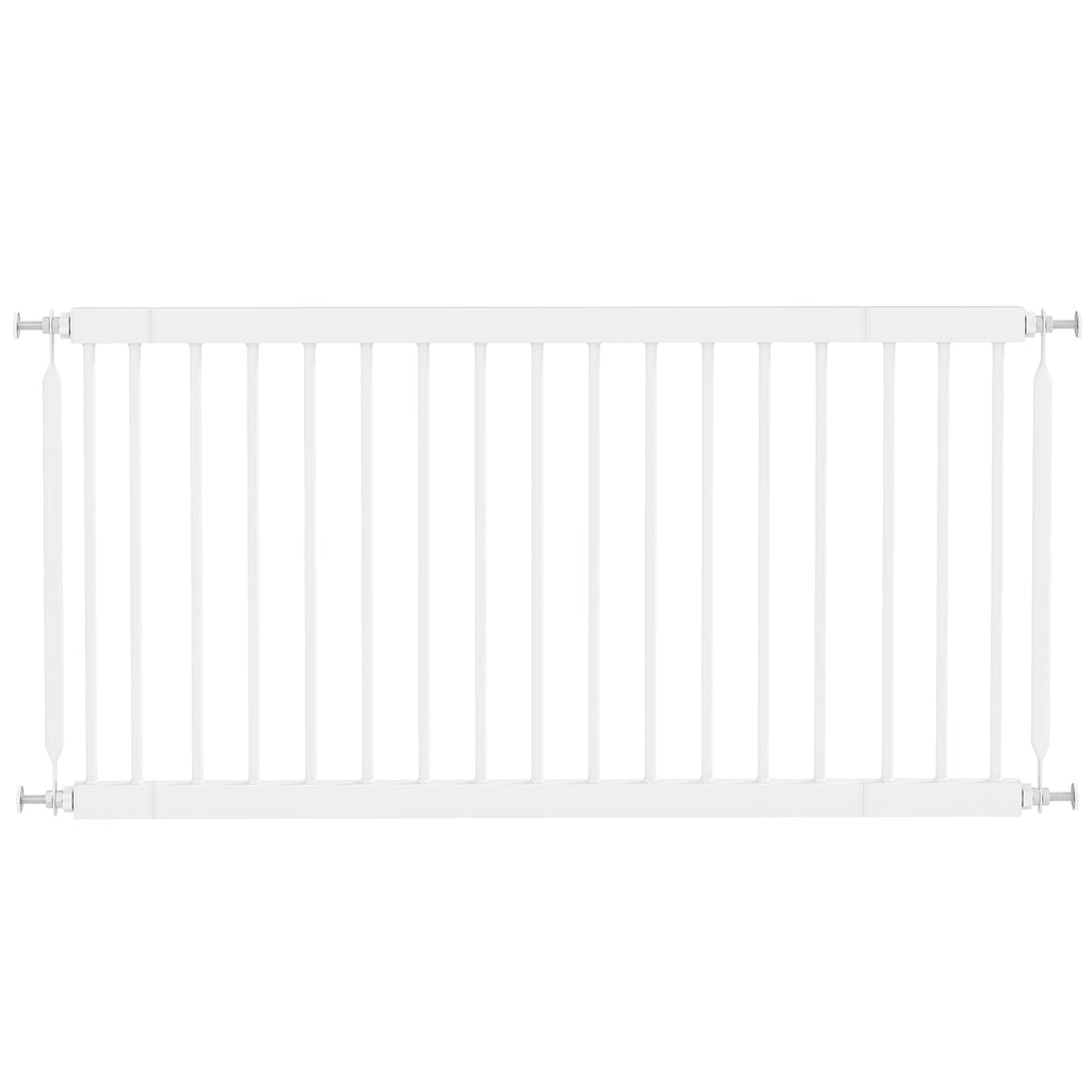 PawHut Barreira de Segurança Extensível para Cães Pequenos, 67-93,5 cm, Branco