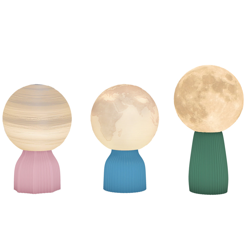 HOMCOM Conjunto de 3 Candeeiros de Mesa 3D
