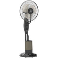 HOMCOM Ventoinha de Pé com Nebulizador 75 W, 3,2L, Preto