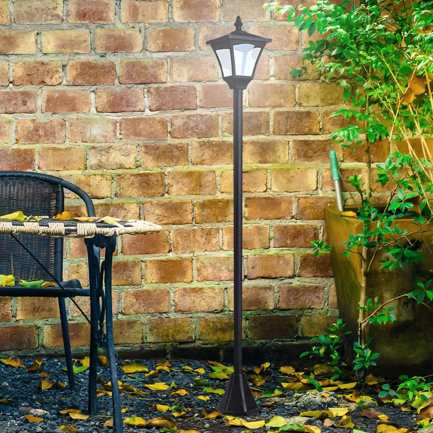 Candeeiro Solar de Jardim Outsunny 120 cm com Luz LED