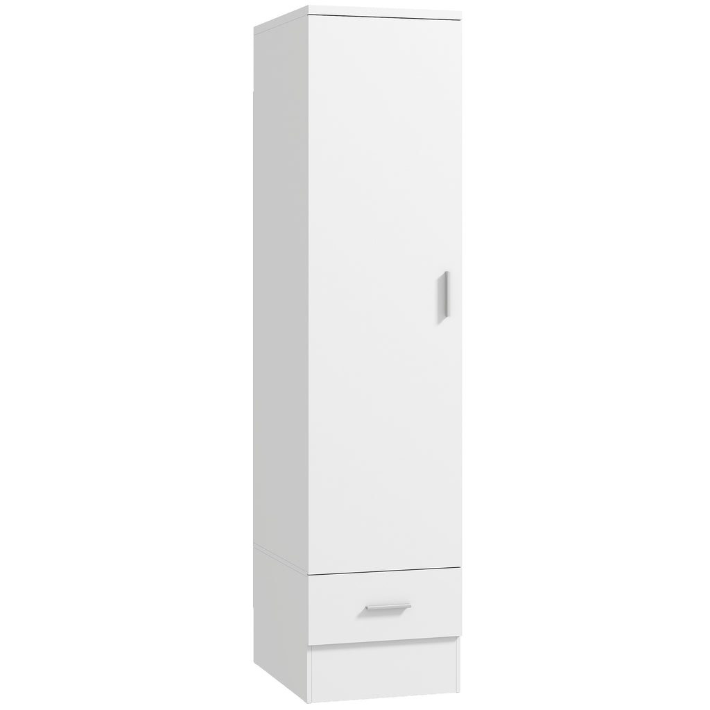 HOMCOM Roupeiro Moderno para Quarto com Barra de Pendurar e Gaveta