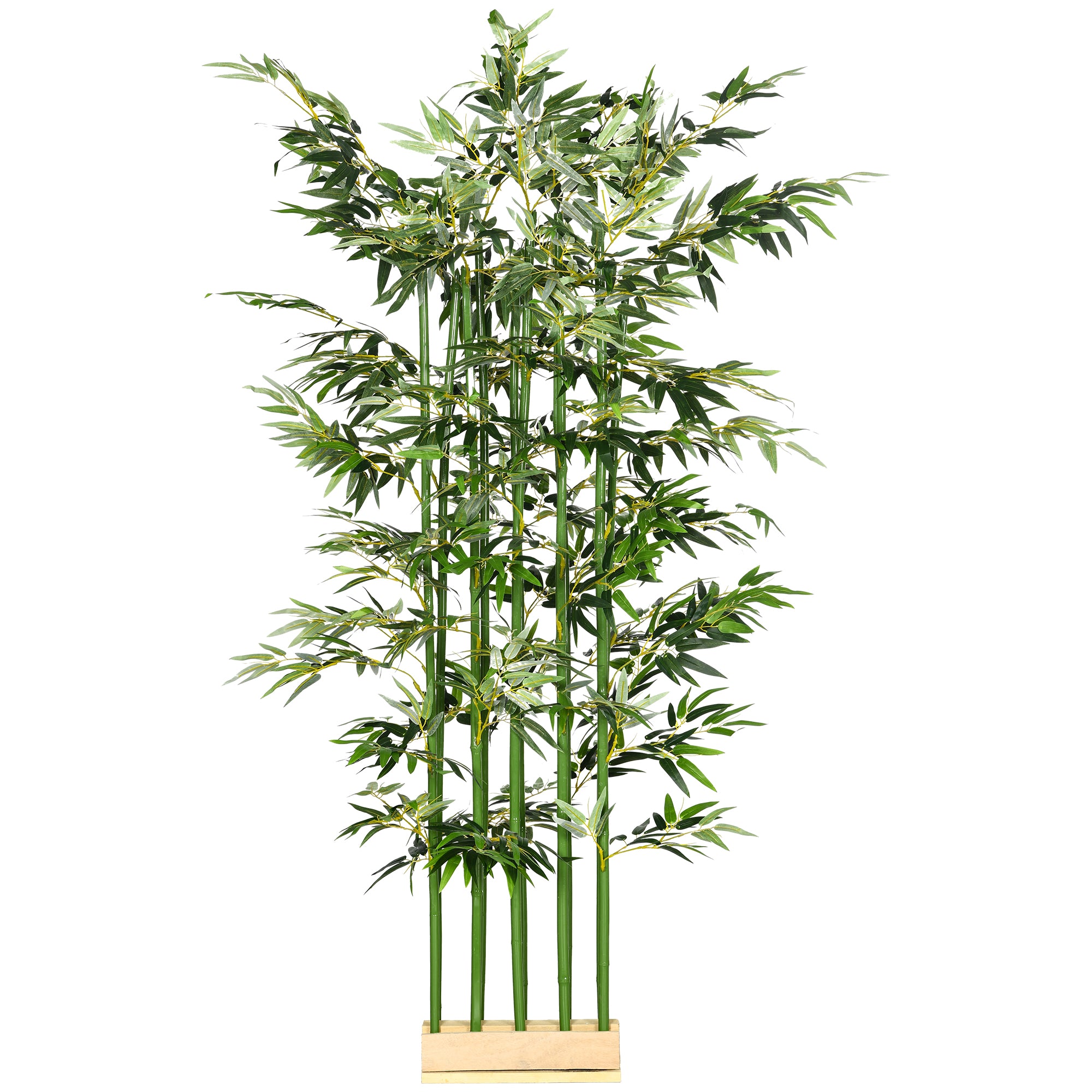 HOMCOM Bambu Artificial 180cm com 1640 Folhas e Vaso