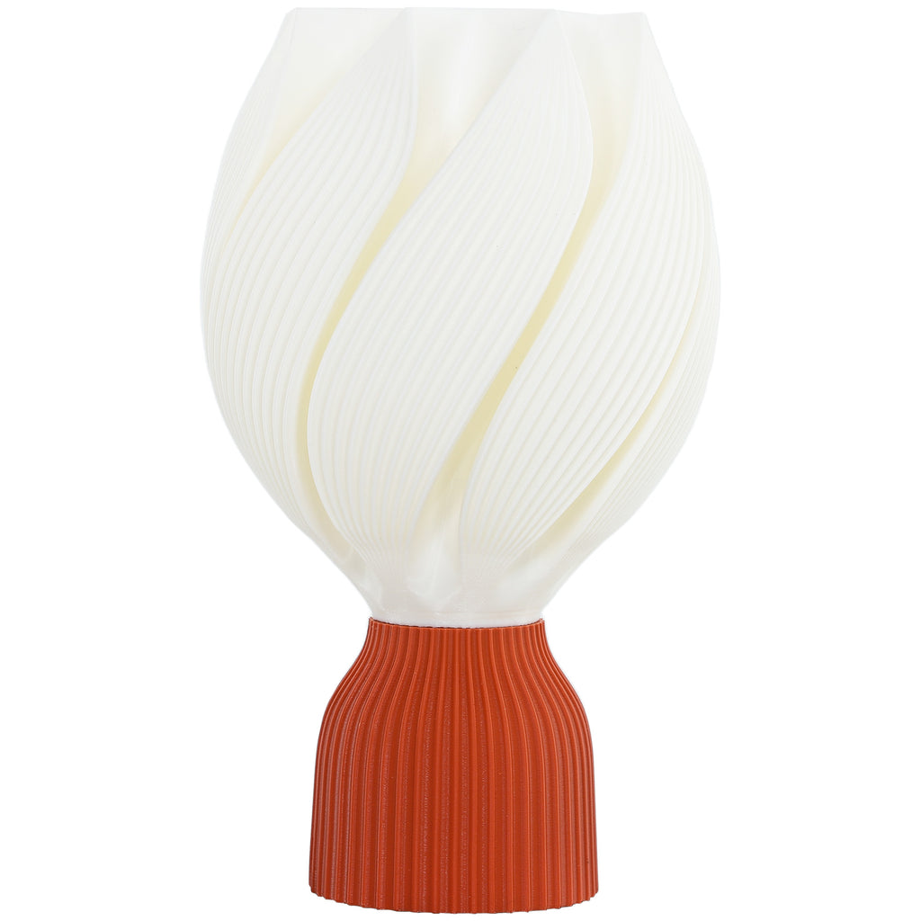 HOMCOM Candeeiro de Mesa 3D Pétalas Luz Quente Ø16,5x28 cm