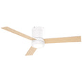 HOMCOM Ventoinha de Teto com Luz LED, 3 Velocidades, Ø112cm Branco