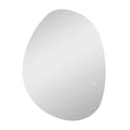 HOMCOM Espelho de Casa de Banho LED 80x60 cm Prata Anti-Embaciamento
