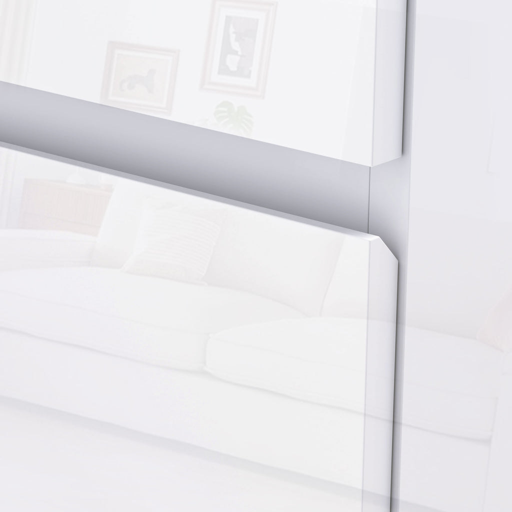 HOMCOM Cómoda 4 Gavetas de Madeira Moderna 55x33x80 cm