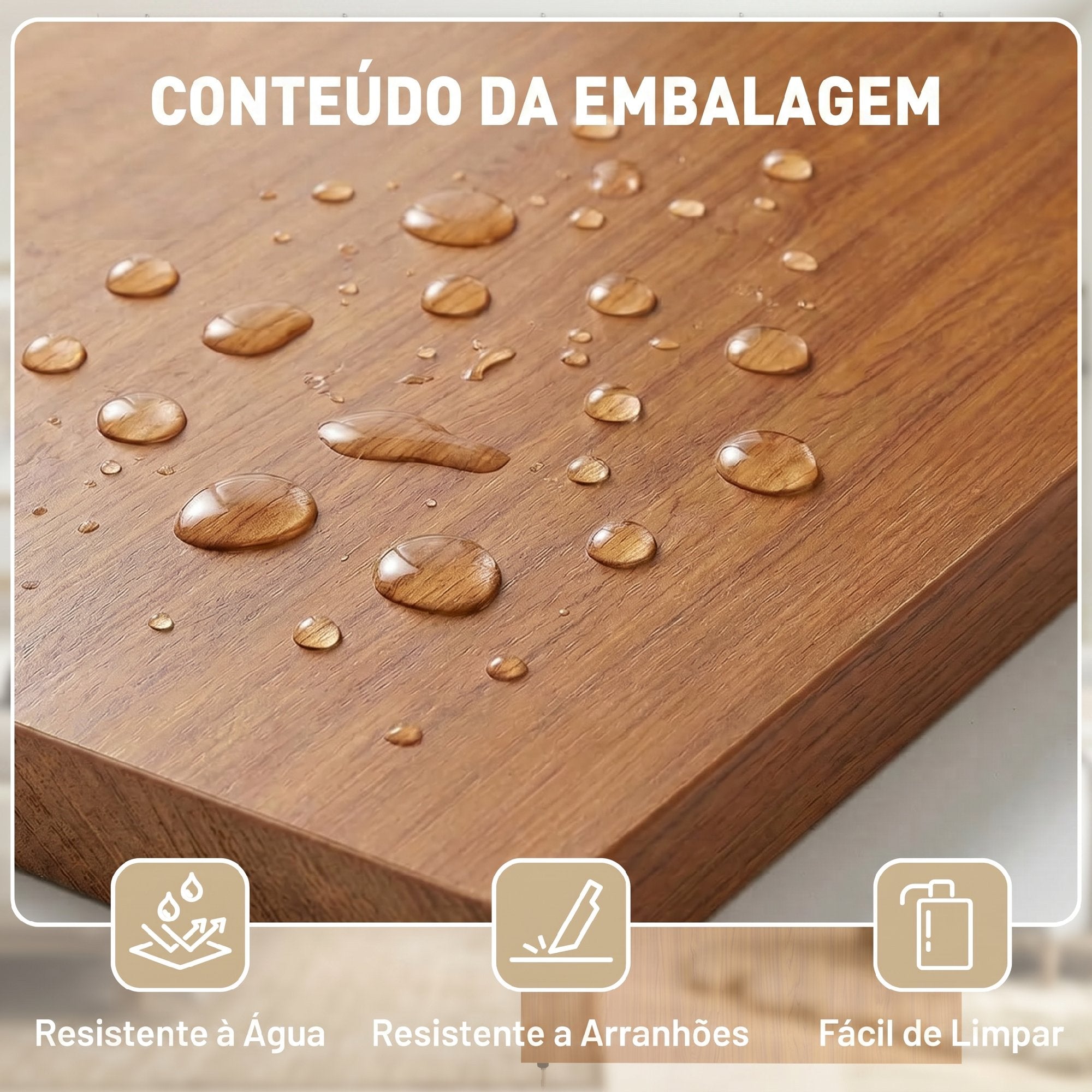 Porta de Correr HOMCOM 90x210 cm com Trilho e Ferragens, Castanho