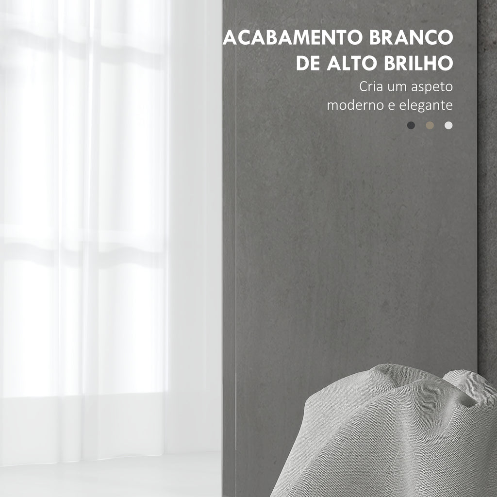 HOMCOM Móvel de Lavatório com 2 Portas, Branco 80x34x60cm