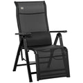 Outsunny Espreguiçadeira Gravidade Zero Dobrável 70x65x111 cm Preto