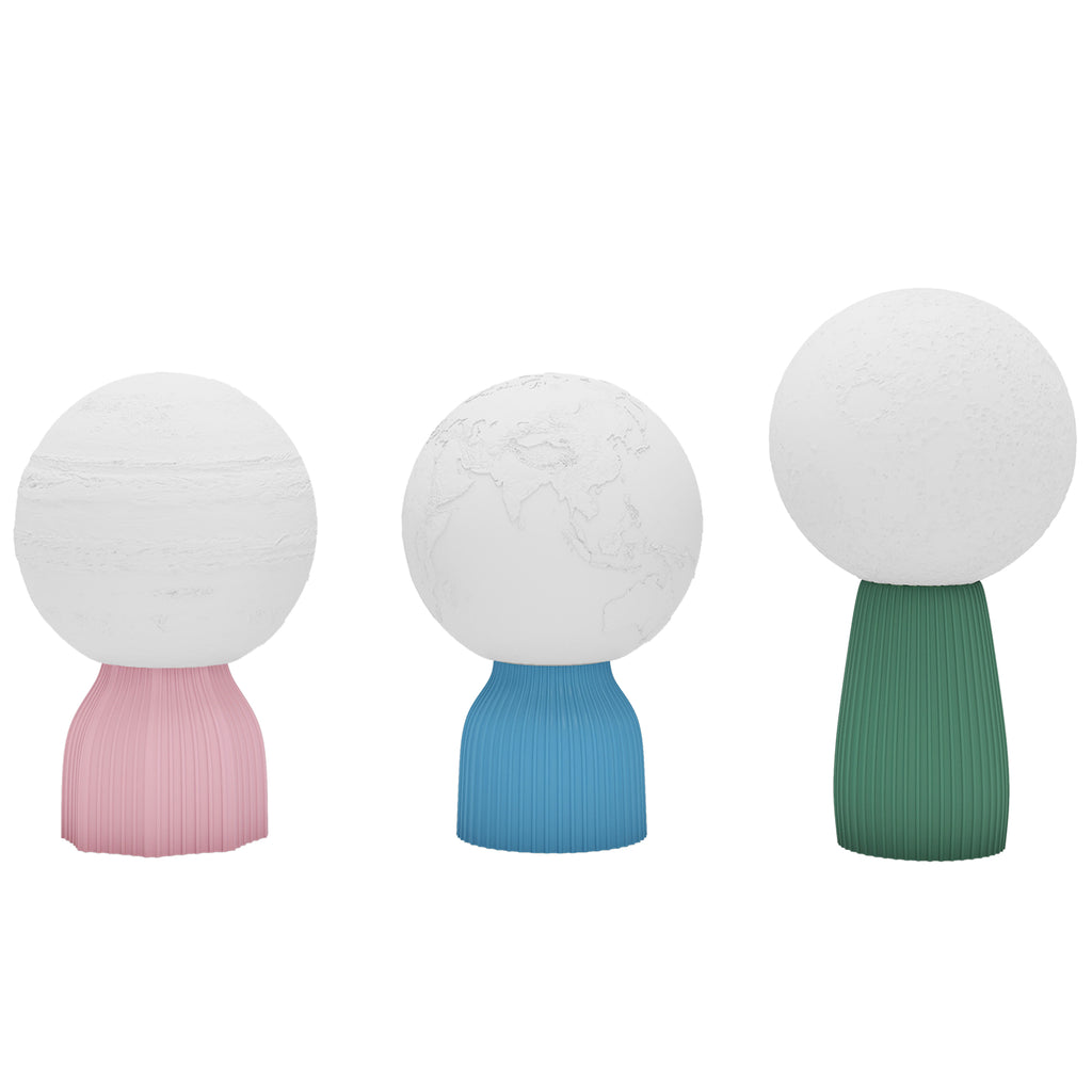 HOMCOM Conjunto de 3 Candeeiros de Mesa 3D