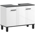 HOMCOM Móvel de Lavatório com 2 Portas, Branco 80x34x60cm