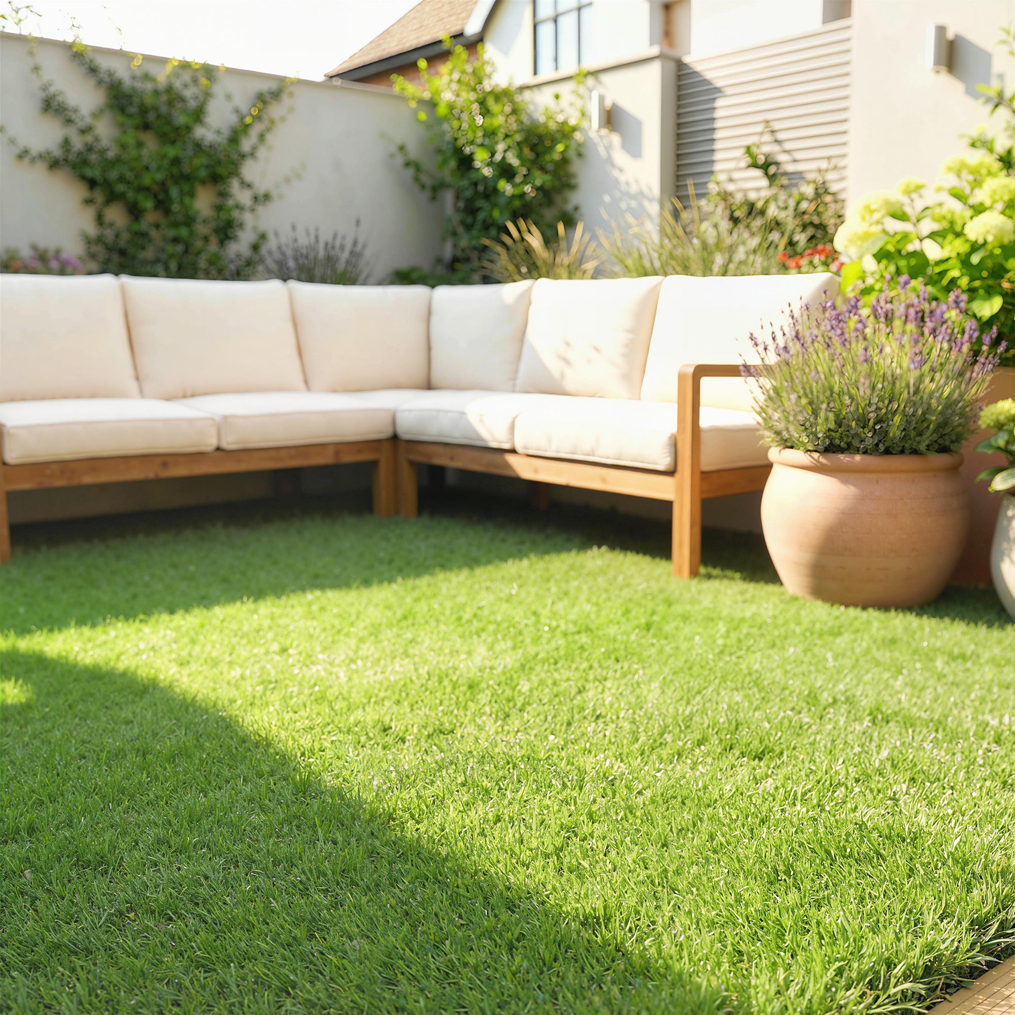 Outsunny Relva Artificial 1m x 4m, Tapete Sintético com Drenagem
