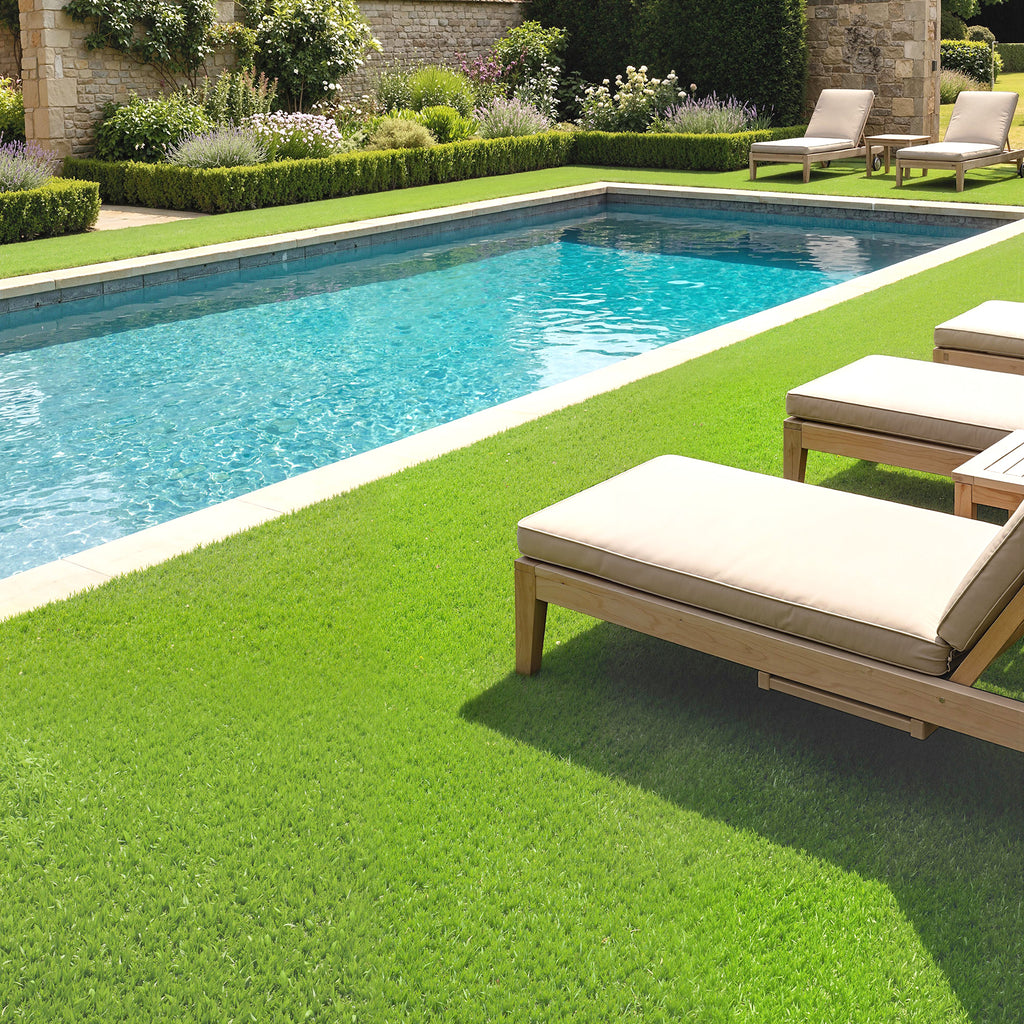 Outsunny Relva Artificial 1m x 4m, Tapete Sintético com Drenagem