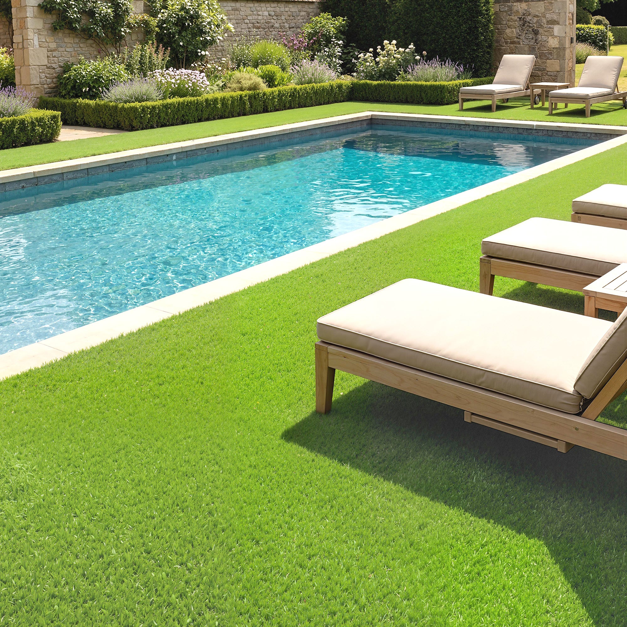 Outsunny Relva Artificial 1m x 4m, Tapete Sintético com Drenagem