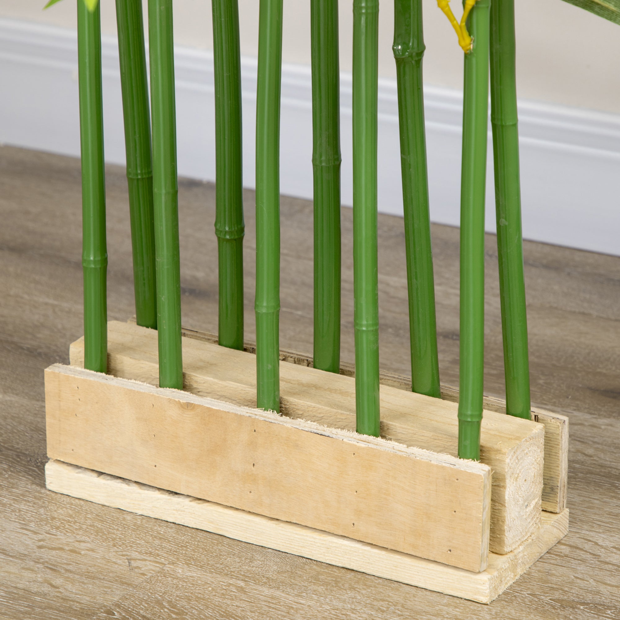 HOMCOM Bambu Artificial 180cm com 1640 Folhas e Vaso
